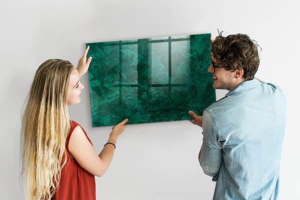 Dry erase board magnetic Green board for notes and photos