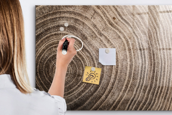 Magnetic dry erase board Memo board with magnets and photos