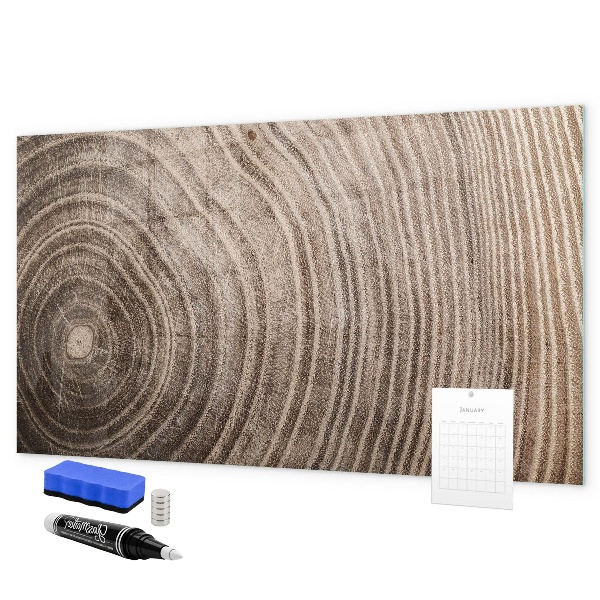 Magnetic dry erase board Memo board with magnets and photos