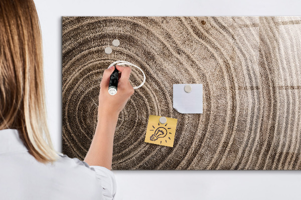Magnetic dry erase board Memo board with magnets and photos