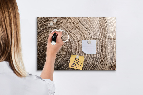 Magnetic dry erase board Memo board with magnets and photos