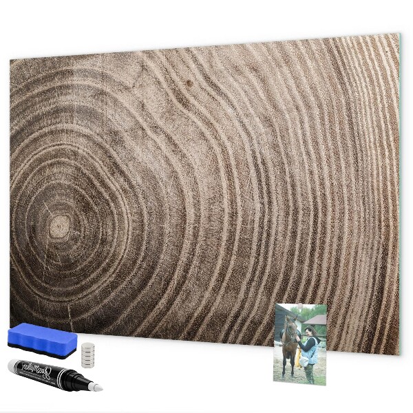 Magnetic dry erase board Memo board with magnets and photos