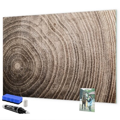 Magnetic dry erase board Memo board with magnets and photos