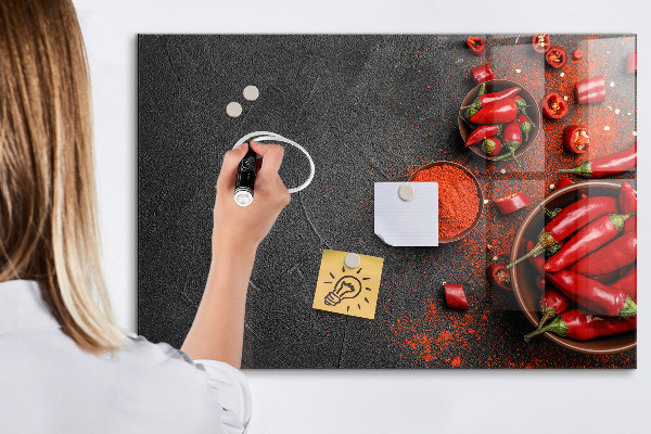 Dry erase board magnetic Cozy memories from the kitchen and nature