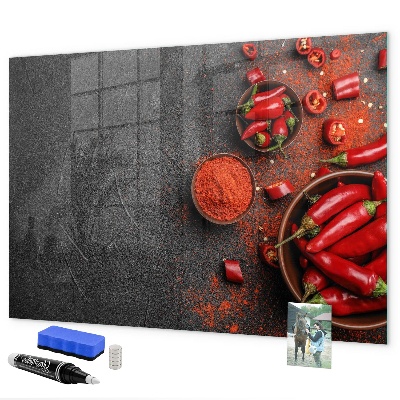 Dry erase board magnetic Cozy memories from the kitchen and nature