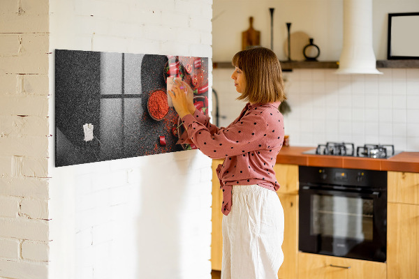 Dry erase board magnetic Cozy memories from the kitchen and nature