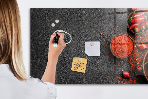 Dry erase board magnetic Cozy memories from the kitchen and nature