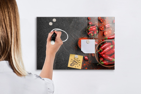 Dry erase board magnetic Cozy memories from the kitchen and nature