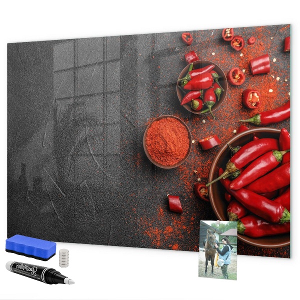 Dry erase board magnetic Cozy memories from the kitchen and nature