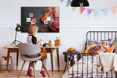 Dry erase board magnetic Cozy memories from the kitchen and nature