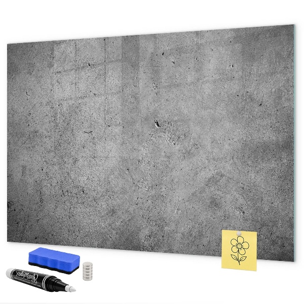 Magnetic dry erase board Memo board with magnets and photos