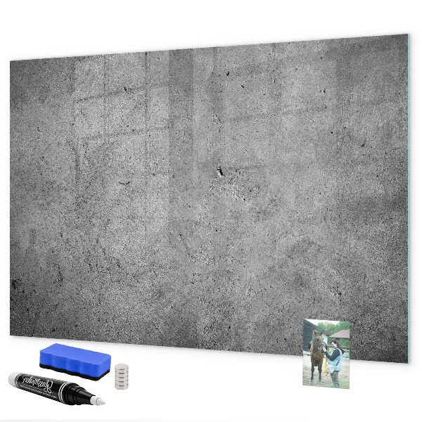 Magnetic dry erase board Memo board with magnets and photos
