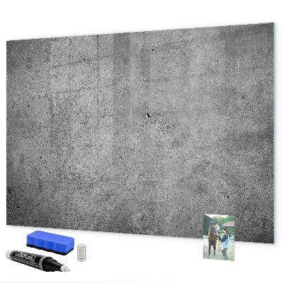 Magnetic dry erase board Memo board with magnets and photos