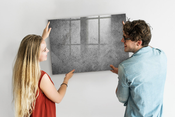 Magnetic dry erase board Memo board with magnets and photos
