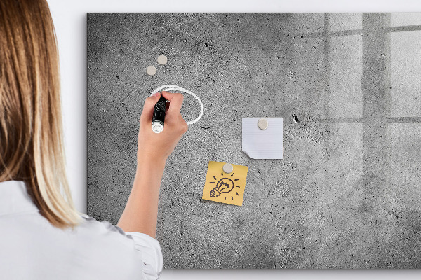 Magnetic dry erase board Memo board with magnets and photos