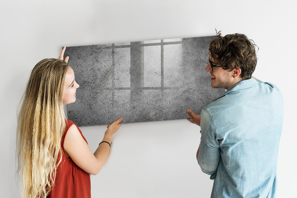 Magnetic dry erase board Memo board with magnets and photos