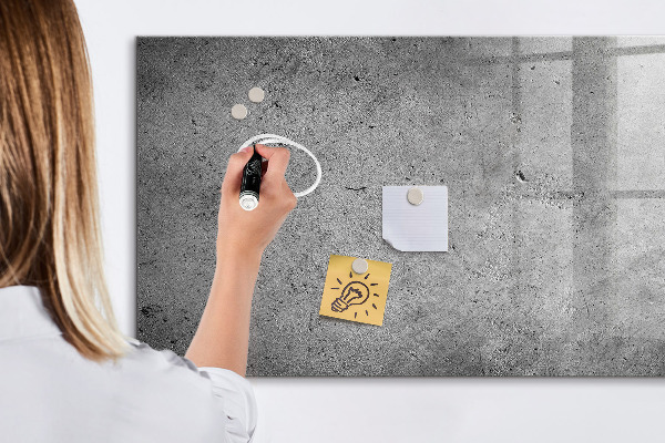 Magnetic dry erase board Memo board with magnets and photos