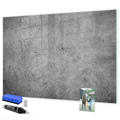 Magnetic dry erase board Memo board with magnets and photos