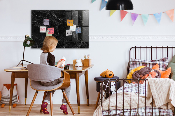 Dry erase board magnetic Modern board for notes and photos