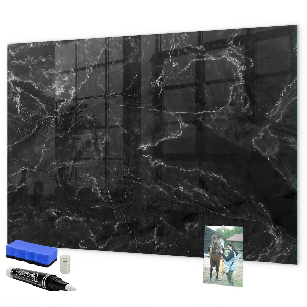 Magnetic dry erase board A stylish board for notes and photos