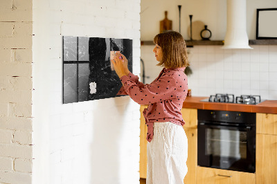 Magnetic dry erase board A stylish board for notes and photos