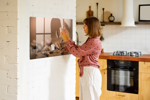 Dry erase board magnetic A creative space for notes and photos