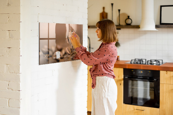 Dry erase board magnetic A creative space for notes and photos