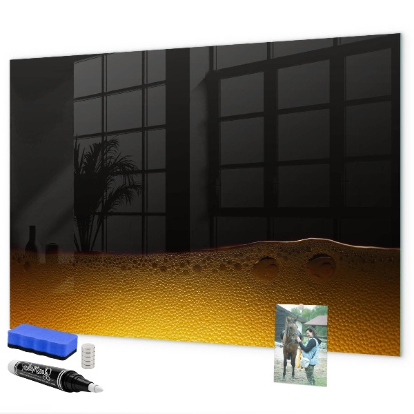 Dry erase board magnetic Magnetic board for notes and photos