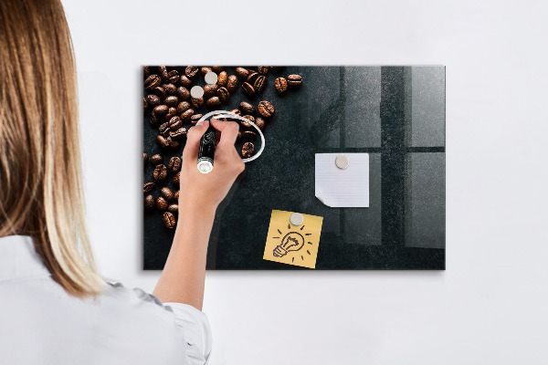 Magnetic dry erase board Coffee and memories in one place