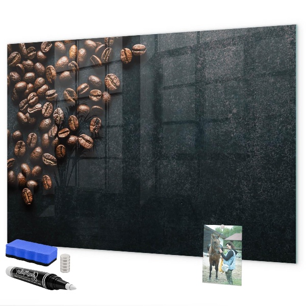 Magnetic dry erase board Coffee and memories in one place