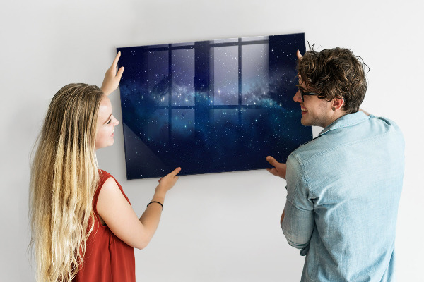 Magnetic dry erase board Magnetic board for photos and notes