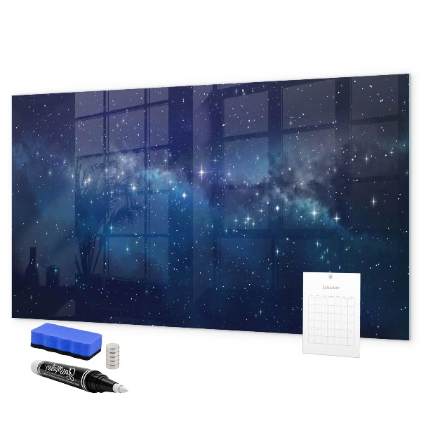 Magnetic dry erase board Magnetic board for photos and notes