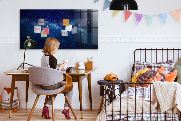 Magnetic dry erase board Magnetic board for photos and notes