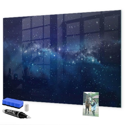 Magnetic dry erase board Magnetic board for photos and notes