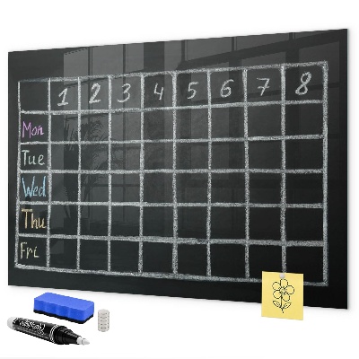 Dry erase board magnetic Planning and note-taking board