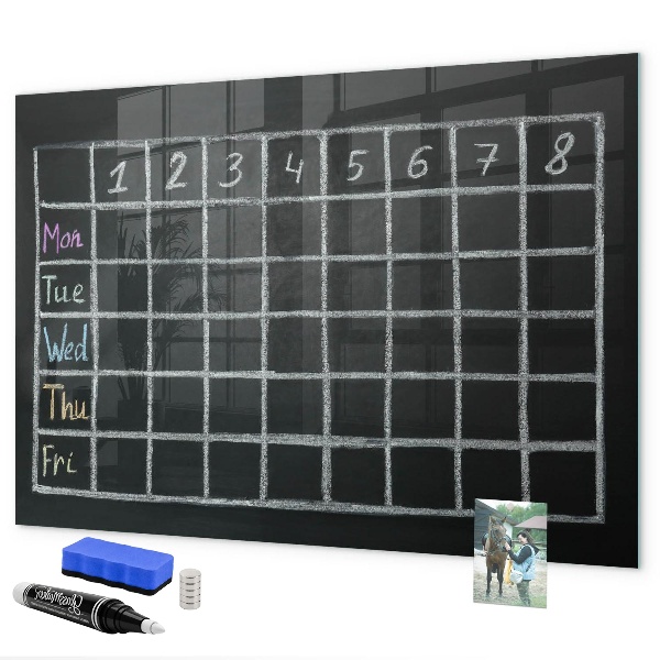 Dry erase board magnetic Planning and note-taking board