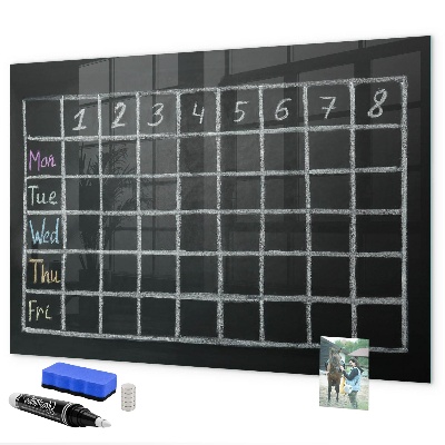 Dry erase board magnetic Planning and note-taking board