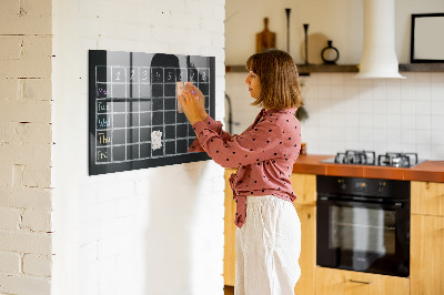 Dry erase board magnetic Planning and note-taking board