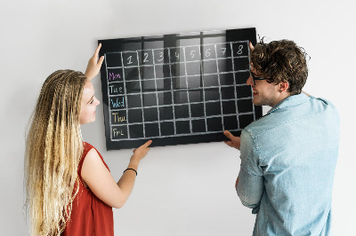 Dry erase board magnetic Planning and note-taking board
