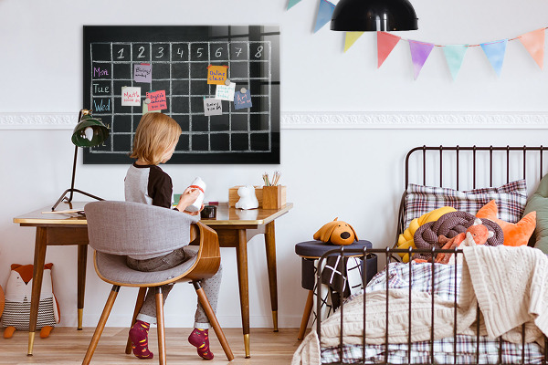 Dry erase board magnetic Planning and note-taking board
