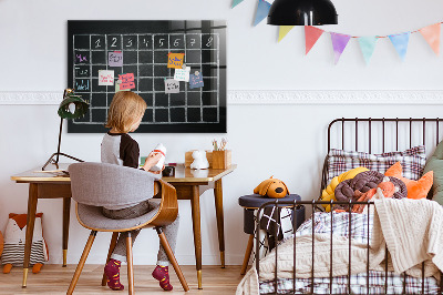 Dry erase board magnetic Planning and note-taking board