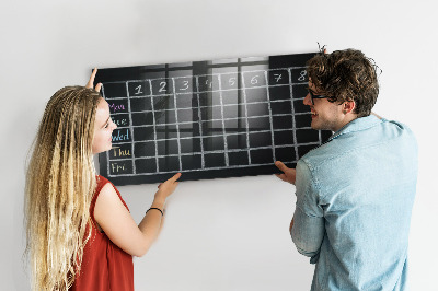 Dry erase board magnetic Planning and note-taking board