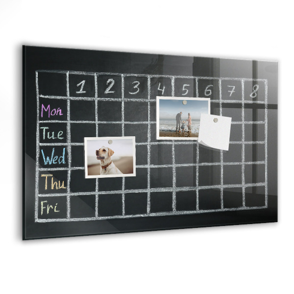 Dry erase board magnetic Planning and note-taking board