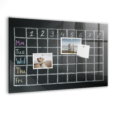 Dry erase board magnetic Planning and note-taking board