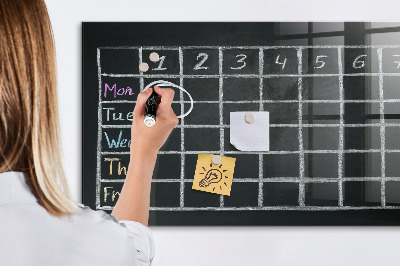 Dry erase board magnetic Planning and note-taking board