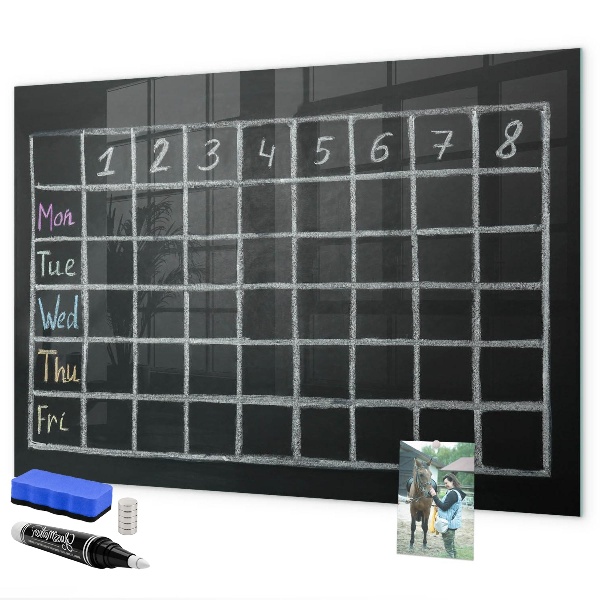 Dry erase board magnetic Planning and note-taking board