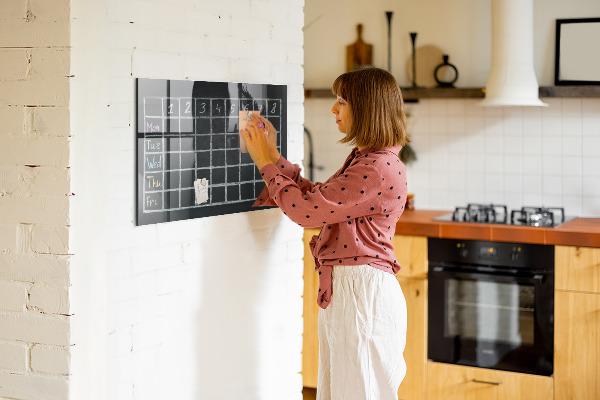 Dry erase board magnetic Planning and note-taking board