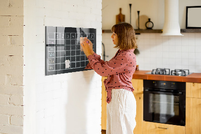Dry erase board magnetic Planning and note-taking board