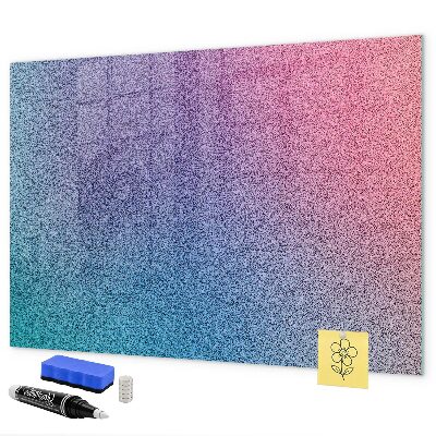 Magnetic dry erase board A colorful board for notes and photos