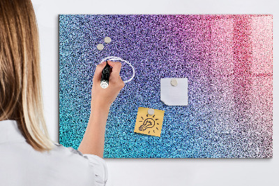 Magnetic dry erase board A colorful board for notes and photos